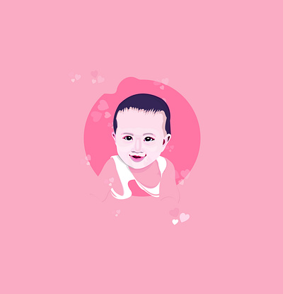 Vector Portrait animation portrait babyillustration babypink cartoon cartoon character cartoon illustration character characterdesign cute art cuteillustration cutevector graphicdesign illustraion illustration illustration art pop pop art portrait art vector vectorart