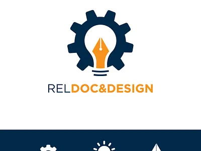 REL Doc & Design branding logo vector