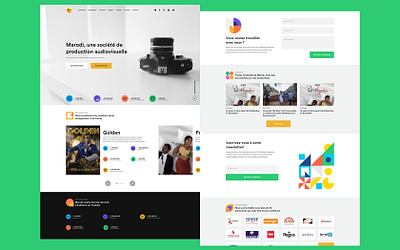 Corporate web site africa cinema corpotate dakar senegal ui ux webdesign