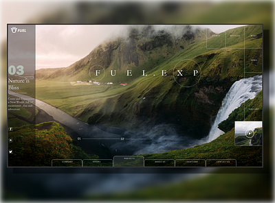 "FUEL.EXP" Website Design design nature ui ui ux ux web website website design