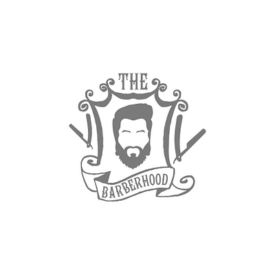 The Barberhood logo branding design illustration logo