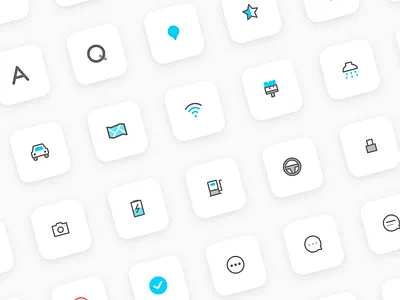 SOCAR MALAYSIA Mini icons design graphic icon iconography illust illustration ui vector