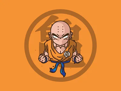 Krilan design dragon ball dragonball flat illustration illustrator krilan minimal vector