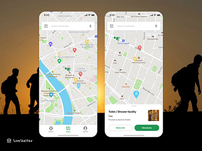 Location Tracker #020 #DailyUI app charity concept daily 100 challenge dailyui dailyui020 design mobile app non profit non profit nonprofit refugees shelter ui uxui