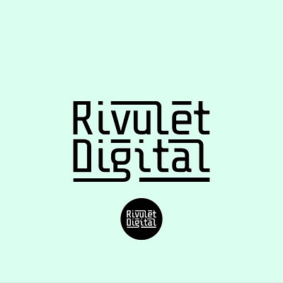 Rivulet Digital branding logo logotype vector