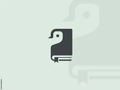 Penguin Publisher animal book bookstore character design library logo logodesign logomark penguin playful publisher