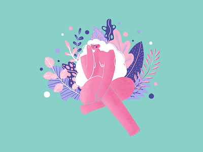 Blooming dreaming design procreate illustration