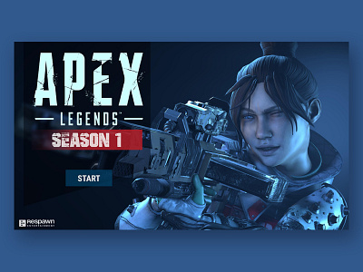 Apex Legends UI Redesign apex legends blue interface design figma fps game game game art game ui games gaming menu pc game ui ui ux ui design uidesign user interface userinterface ux