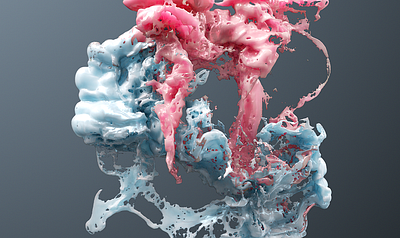 Fluid cgi fluid illustration liquid particles simulation