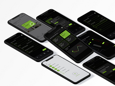 Smart Office part 2 green minimal mobile mobile app design mobile ui white