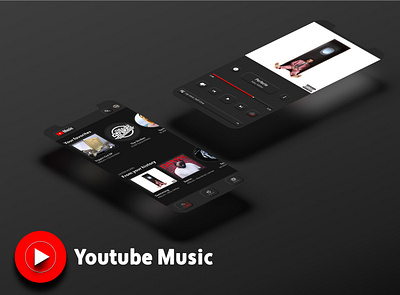 Youtube Music - Neumorphism Redesign app design logo neumorphism skeumorphism ui ux