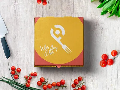 Logo for wish any dish a local food delivery service. app eat flat logo food food illustration illustrator logo