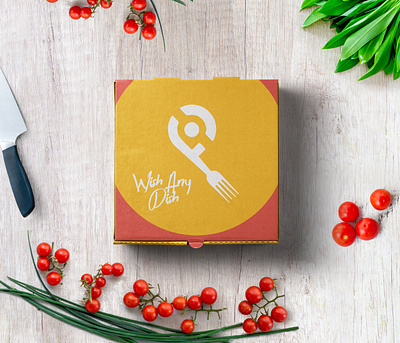 Logo for wish any dish a local food delivery service. app eat flat logo food food illustration illustrator logo