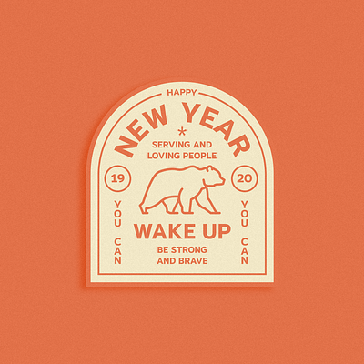NEW YEAR brazil design logo typography