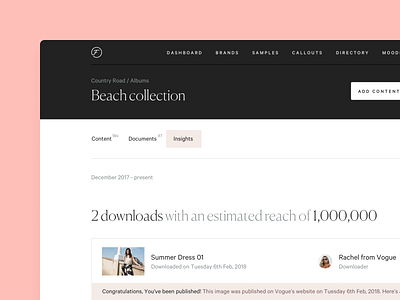 Flaunter Dashboard albums app brand dashboard fashion flaunter media photography photos