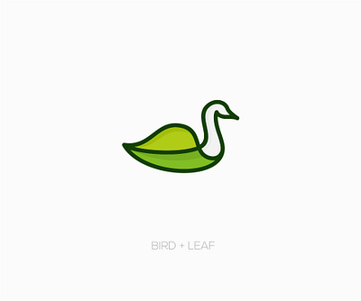 Bird + leaf bird bird logo fimbird fly leaf logo plant