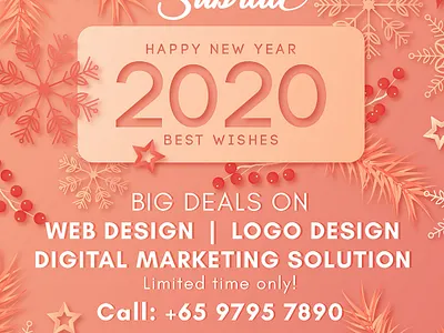 New Year 2020 Website, Logo Design Digital Marketing Promotions deals and discounts deals in singapore design offers design singapore designer singapore graphic designer logo design logo design offers logo design singapore logo designer offers offers in singapore promotions promotions singapore singapore subraa web design agency web design and development web design offers website designer