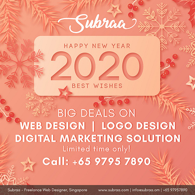 New Year 2020 Website, Logo Design Digital Marketing Promotions deals and discounts deals in singapore design offers design singapore designer singapore graphic designer logo design logo design offers logo design singapore logo designer offers offers in singapore promotions promotions singapore singapore subraa web design agency web design and development web design offers website designer