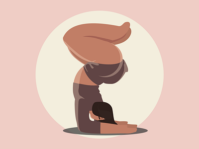 Yoga design illustration