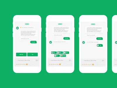 Chat-bot mock-up design ui and process-flow app ui business business app chat chat app chatbot chatbots chatting chatting app flat design flat color flatdesign idea inspiration interaction design interactive interactive design process process flow uidesign