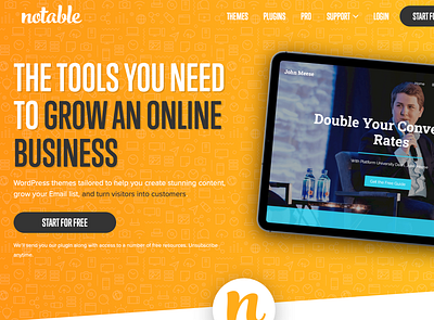 Notable Themes Website design ui ux website wordpress