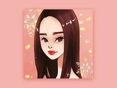ChengDu Girl character cartoon avatar illustration poster