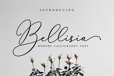 Bellisia Script branding branding design elegant font font design handwritten lettering logo magazine modern