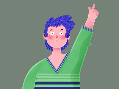 Come with me bearded man boys branding design flat illustrations illustration profile photo squabby body 扁平插画