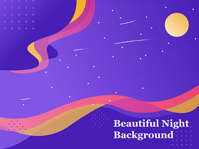 Night Illustration design dribbble flat illustration graphic design illustration modern illustration myicon night night illustration ui design uiux ux web web design