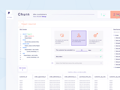 MODEL CREATION app application cards clean cloud color dashboard data dataviz design flow icon iconography interface machinelearning model modeling product ui ux
