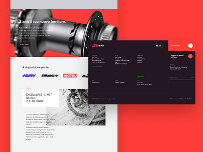 NR Team Redesign #2 e commerce flat footer landing motors offroad sanserif