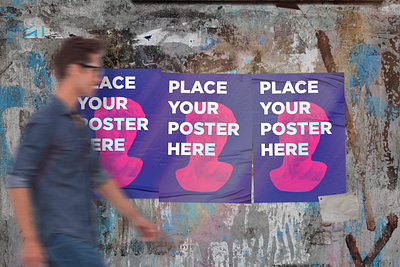 Urban Poster Free Mockup branding design free mockup free urban poster mockup mockup poster urban