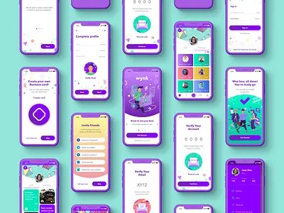 Mobile app mockup design clean flat illustration layout ui vector