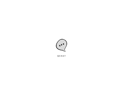 Logo Concept UI | QChat branding design logo ui