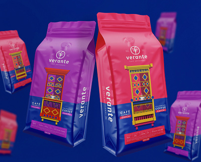 Verante: Branding and visual identity for packaging brand coffee branding colombia coffe coffee packaging coffee packing cololombian packaging colombia colombian illustration color packaging illustration