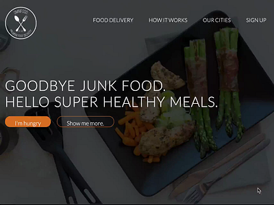 Omnifood design ui ux web website