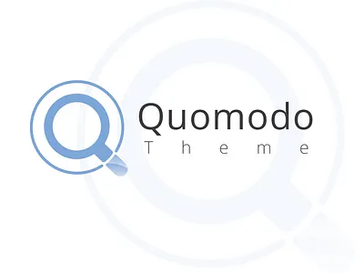 Quomodo Logo app branding company branding flat logo vector web