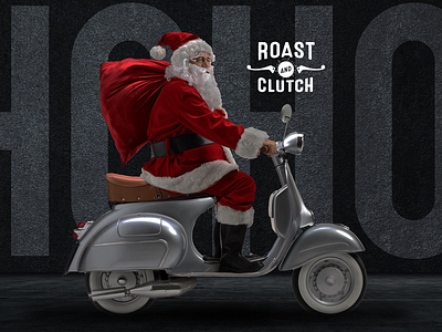 Roast & Clutch hoho brand coffee moto santa vespa