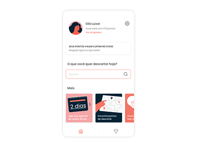 reciclamos, home app calendar home illustration lamp map mobile product question score ui ux vector