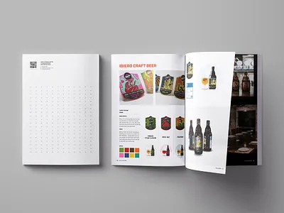 branu team profile / ibiero craft label branding design vector