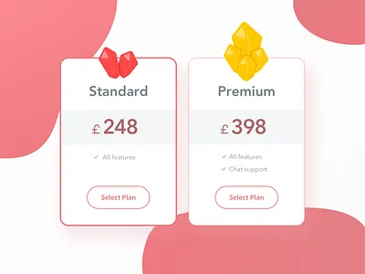 30 Pricing 2 app clean dailyui design game illustration illustrator inpiration minimal minimal app modern pop pretty price list pricing red simple sketch sns ui