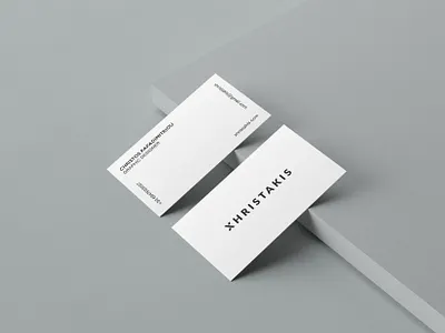 Xhristakis Graphic Design business cards blackandwhite brand identity branding business card business cards businesscard businesscards design graphic designer graphicdesign greece greek logo logotype minimalism minimalist logo simple typography typography logo visual identity