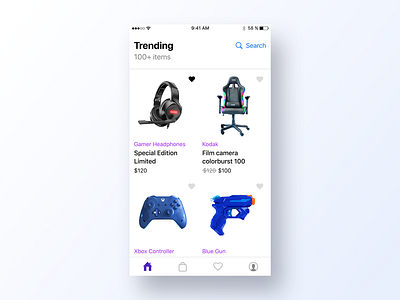 069 Trending app app design dailyui design ecommerce ecommerce app fun gamer gamers grid gun interface playstation shop shops trending ui ux xbox