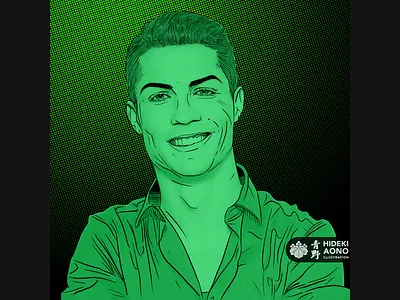 Cristiano Ronaldo - Portrait Series athlete cristiano ronaldo digital drawing football halftone icon illustration popart portrait portuguese procreate sketch soccer visualdesigner