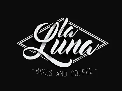 La Luna bikes branding café design icon illustrator logo vector