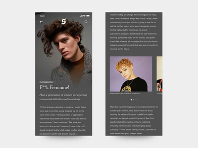 The New York Times Subculture App Article app design app designer design designer digital minimal minimalist mobile mobile app design news news app newspaper ui user interface user interface design user interface designer