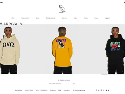 Drake's Website on Adobe XD adobexd clean design drake ecommerce ecommerce design octobersveryown online shop ovo ui ui design user experience user interface ux ux design