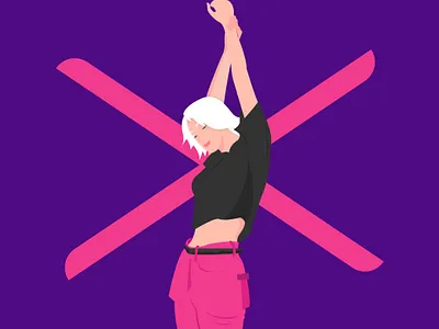 female ungu 01 animation character animation character design design female female character free illustration mobile vector