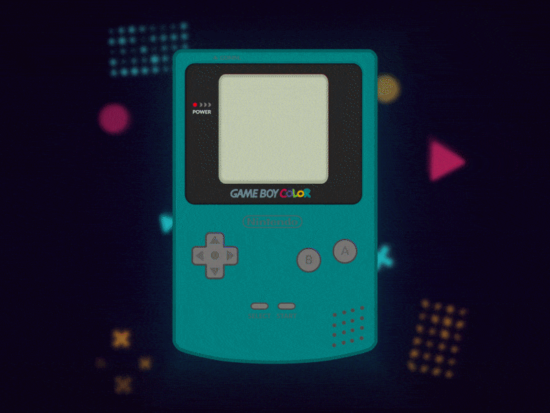 Gameboy Color 2d animation after effect gameboy gameboy color illustraion loops motion beast motion design motion design school motion graphics nintendo retro tetris