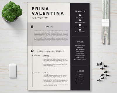Resume Template 3 Page | CV Template advertising clean clean resume cv cv design cv template design elegant elegant resume minimal minimal template minimalist modern modern resume professional resume resume design resume template simpe resume simple